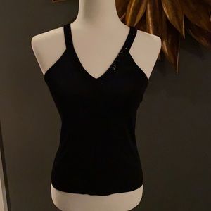 White House halter sweater tank top size med